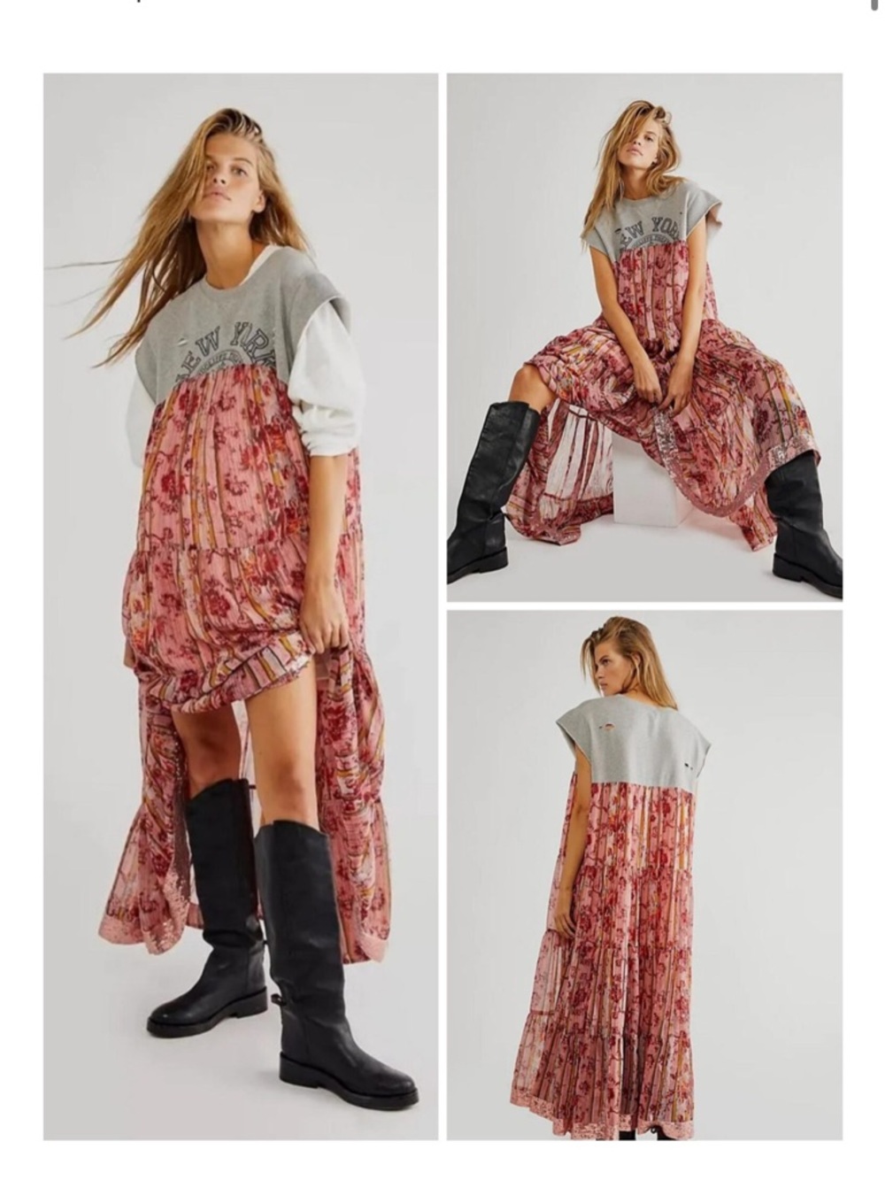 ✨ Free People “Wallpaper” Maxi Dress – NWOT ✨ - Picture 2 of 2